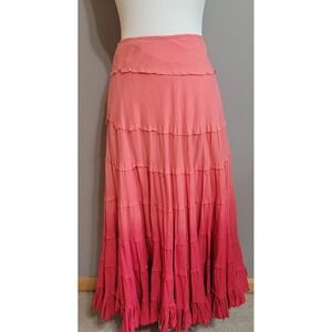 DIMRI Cotton Ombre Boho Midi Skirt